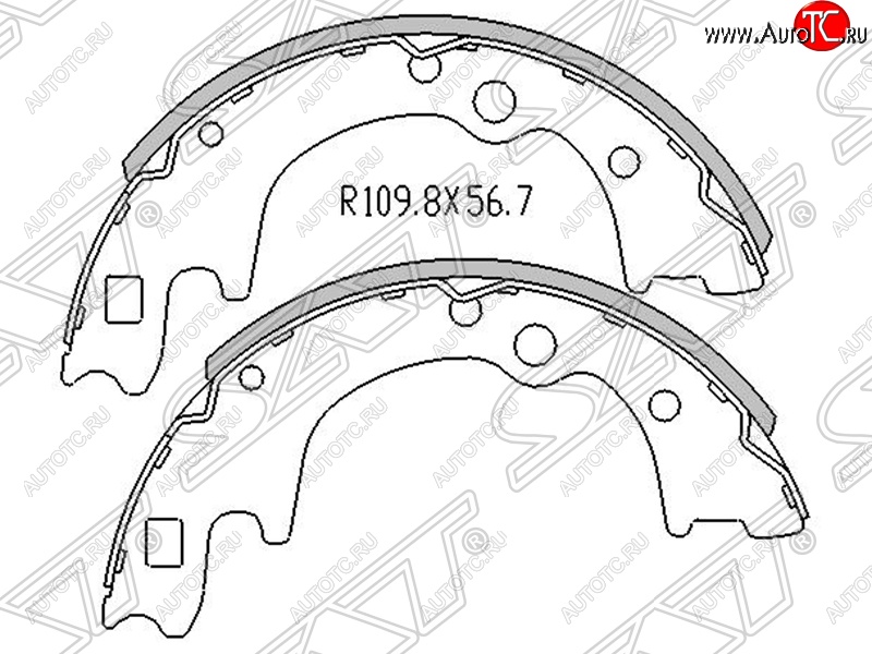 1 349 р. Колодки тормозные SAT (задние) KIA Bongo 4 PU дорестайлинг (2004-2012)  с доставкой в г. Чебоксары
