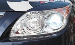 999 р. Реснички на фары CT v2 Hyundai I30 FD хэтчбэк 5 дв. рестайлинг (2010-2012) (Неокрашенные)  с доставкой в г. Чебоксары. Увеличить фотографию 2