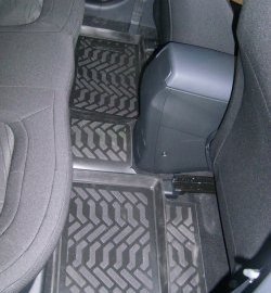 1 699 р. Коврики в салон Aileron 4 шт. (полиуретан) Hyundai I30 2 GD дорестайлинг, хэтчбэк 5 дв. (2011-2015)  с доставкой в г. Чебоксары. Увеличить фотографию 2