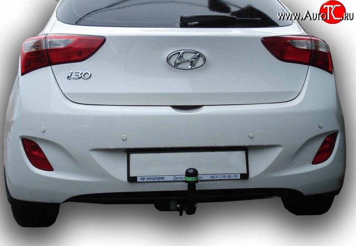 7 499 р. Фаркоп Лидер Плюс Hyundai I30 2 GD дорестайлинг, хэтчбэк 5 дв. (2011-2015) (Без электропакета)  с доставкой в г. Чебоксары