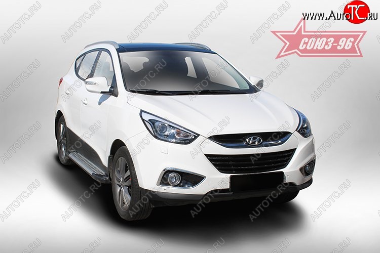 8 549 р. Пороги Souz-96  Hyundai IX35  LM (2009-2018) дорестайлинг, рестайлинг  с доставкой в г. Чебоксары