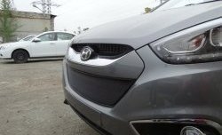 2 089 р. Сетка на бампер Russtal (черная) Hyundai IX35 LM дорестайлинг (2009-2013)  с доставкой в г. Чебоксары. Увеличить фотографию 10