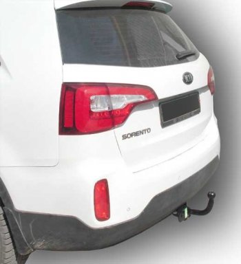 8 999 р. Фаркоп Лидер Плюс (до 1300 кг) Hyundai Santa Fe DM дорестайлинг (2012-2016) (Без электропакета)  с доставкой в г. Чебоксары. Увеличить фотографию 2
