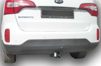8 999 р. Фаркоп Лидер Плюс (до 1300 кг) Hyundai Santa Fe DM дорестайлинг (2012-2016) (Без электропакета)  с доставкой в г. Чебоксары. Увеличить фотографию 3