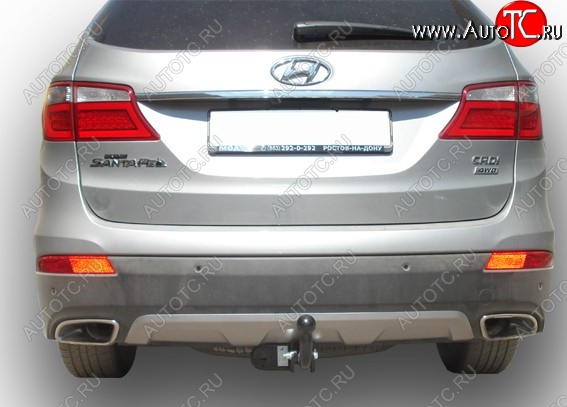 8 999 р. Фаркоп Лидер Плюс (до 1300 кг) Hyundai Santa Fe DM дорестайлинг (2012-2016) (Без электропакета)  с доставкой в г. Чебоксары
