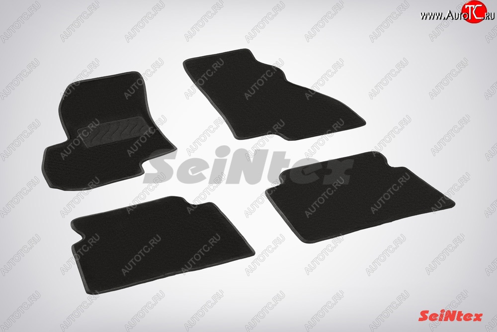 2 899 р. Комплект ворсовых ковриков в салон LUX Seintex Hyundai Santa Fe SM (2000-2012)  с доставкой в г. Чебоксары