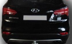 10 299 р. Фаркоп Лидер Плюс (до 2000 кг) Hyundai Santa Fe DM дорестайлинг (2012-2016) (Без электропакета)  с доставкой в г. Чебоксары. Увеличить фотографию 3