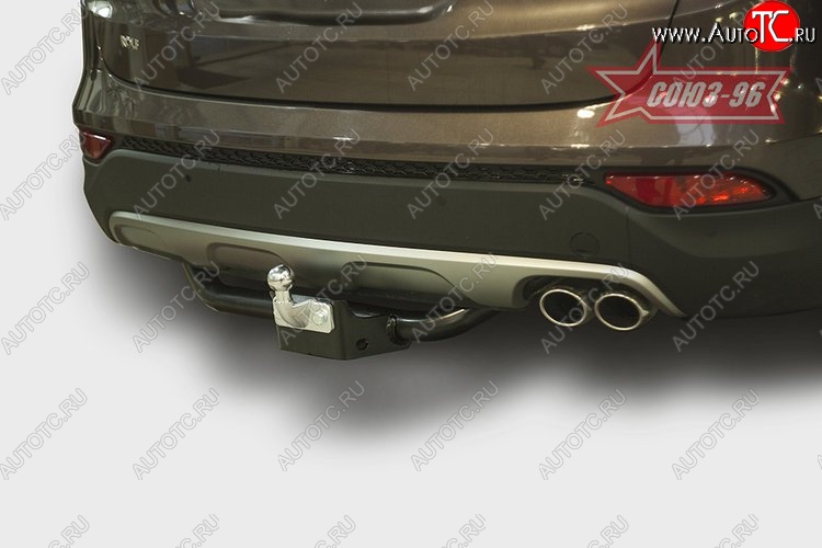 8 027 р. Фаркоп Souz-96 Hyundai Santa Fe DM дорестайлинг (2012-2016) (бензиновый двигатель)  с доставкой в г. Чебоксары