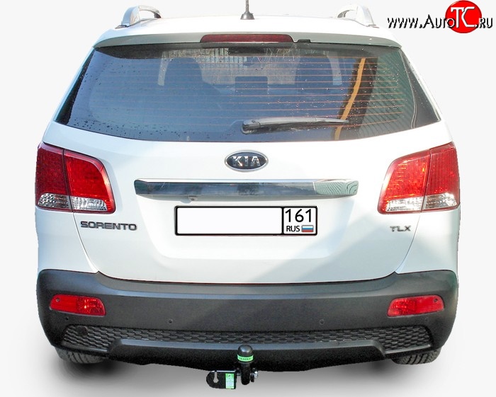 9 249 р. Фаркоп Лидер Плюс KIA Sorento XM дорестайлинг (2009-2012) (Без электропакета)  с доставкой в г. Чебоксары