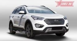 4 589 р. Декоративный элемент воздухозаборника Souz-96 (d10)  Hyundai Grand Santa Fe  1 DM (2013-2016) дорестайлинг  с доставкой в г. Чебоксары. Увеличить фотографию 2
