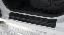 1 829 р. Накладки порожков салона RA  Hyundai Solaris  RBr (2014-2017) седан рестайлинг (Комплект (4 шт.))  с доставкой в г. Чебоксары. Увеличить фотографию 4