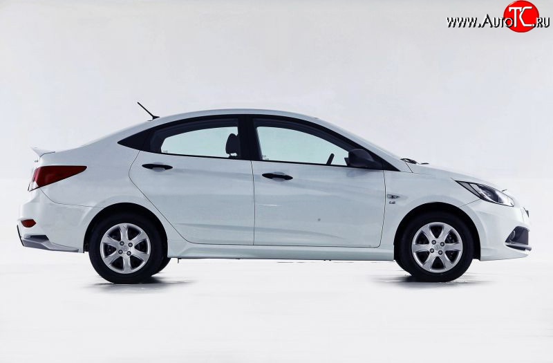 3 599 р. Пороги накладки Sport KIA Rio 3 QB хэтчбек 5 дв. рестайлинг (2015-2017) (Неокрашенные)  с доставкой в г. Чебоксары