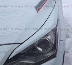 Реснички на фары HS1 Hyundai Solaris  RBr (2010-2014) седан дорестайлинг, хэтчбэк дорестайлинг