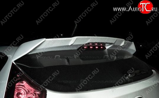 5 699 р. Спойлер TopKontur Design  Hyundai Solaris  RBr (2010-2017) хэтчбэк дорестайлинг, хэтчбэк рестайлинг (Неокрашенный)  с доставкой в г. Чебоксары