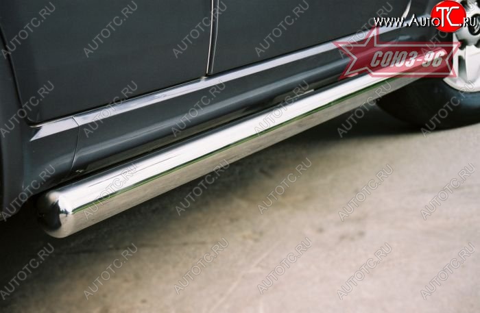 12 194 р. Защита порогов Souz-96 (d76) Hyundai Terracan HP рестайлинг (2004-2007)  с доставкой в г. Чебоксары