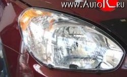 Прозрачная защита передних фар Novline Hyundai Verna  2 MC (2005-2011) седан