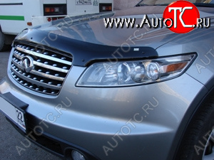 3 069 р. Дефлектор капота SIM INFINITI FX35 S50 дорестайлинг (2002-2005)  с доставкой в г. Чебоксары