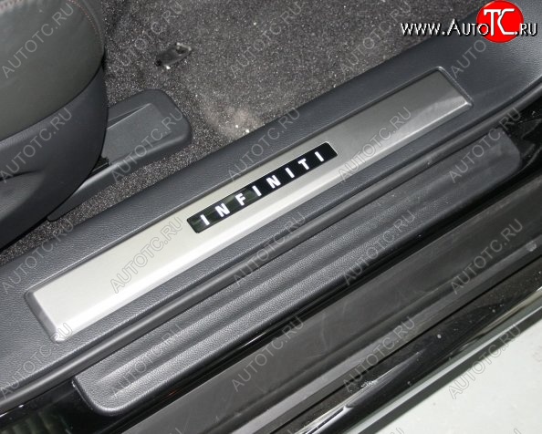 7 349 р. Накладки на порожки автомобиля СТ INFINITI FX35 S50 дорестайлинг (2002-2005)  с доставкой в г. Чебоксары