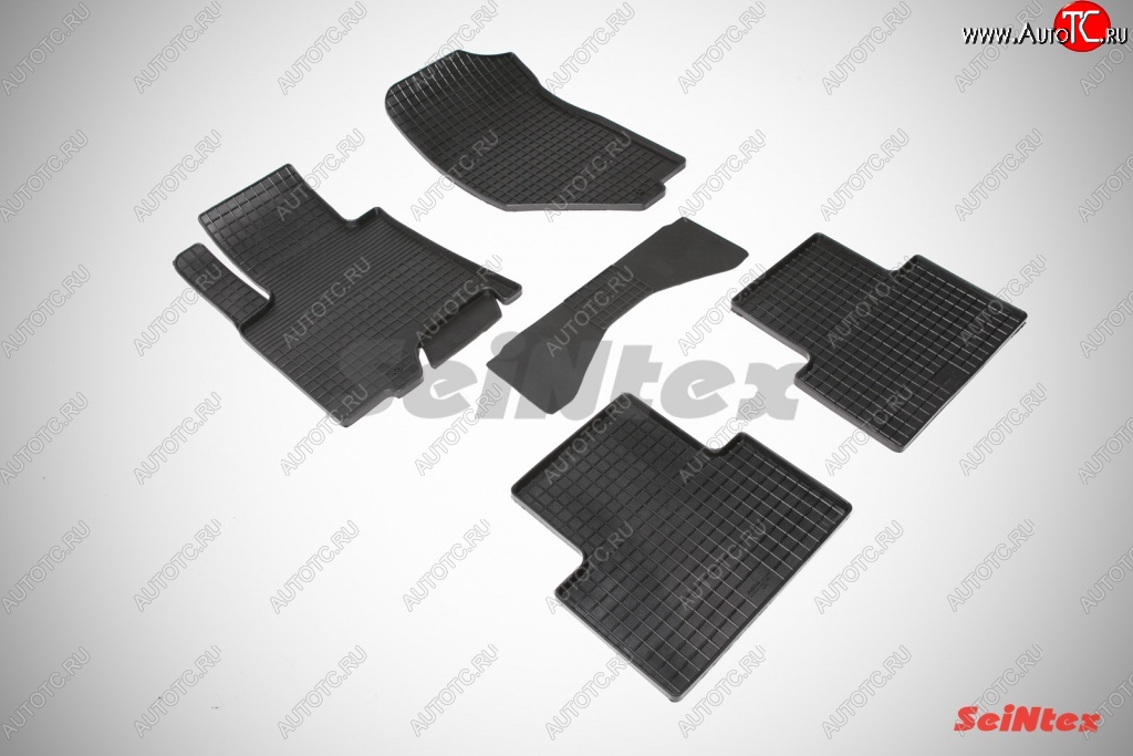 4 099 р. Износостойкие коврики в салон с рисунком Сетка SeiNtex Premium 4 шт. (резина) INFINITI FX37 S51 дорестайлинг (2008-2011)  с доставкой в г. Чебоксары