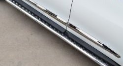 24 649 р. Широкая защита порогов SLITKOFF  INFINITI JX35 (2012-2014)  с доставкой в г. Чебоксары. Увеличить фотографию 3