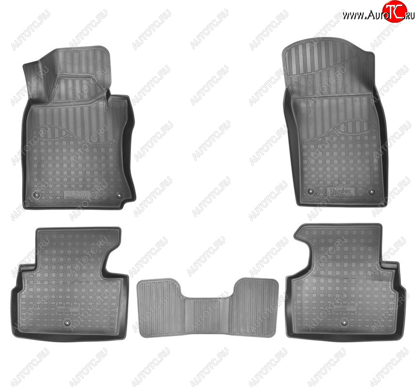 2 859 р. Комплект ковриков в салон Norplast Unidec INFINITI Q50 V37 дорестайлинг (2013-2017) (Цвет: черный)  с доставкой в г. Чебоксары