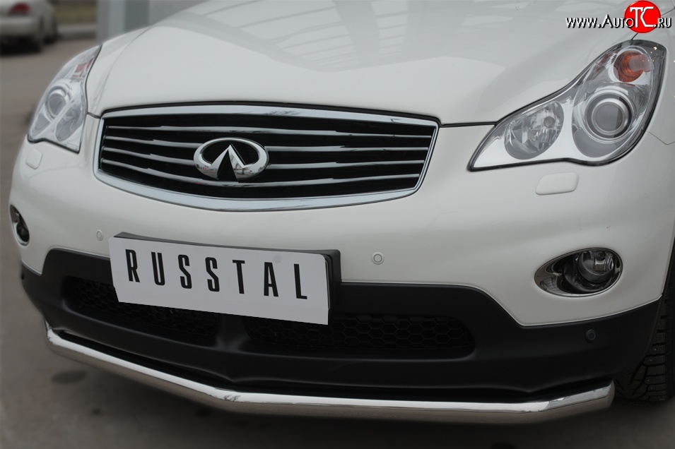 19 549 р. Одинарная защита переднего бампера диаметром 63 мм SLITKOFF  INFINITI Qx50  J50 (2013-2016) дорестайлинг  с доставкой в г. Чебоксары