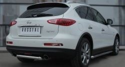 11 999 р. Защита порогов из круглой трубы диаметром 63 мм SLITKOFF  INFINITI Qx50  J50 (2013-2016) дорестайлинг  с доставкой в г. Чебоксары. Увеличить фотографию 4