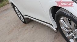 Защита порогов Souz-96 (d76) INFINITI QX56  Z62 (2010-2013)