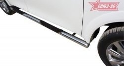 Защита порогов с проступью Souz-96 (d76) INFINITI QX56  Z62 (2010-2013)