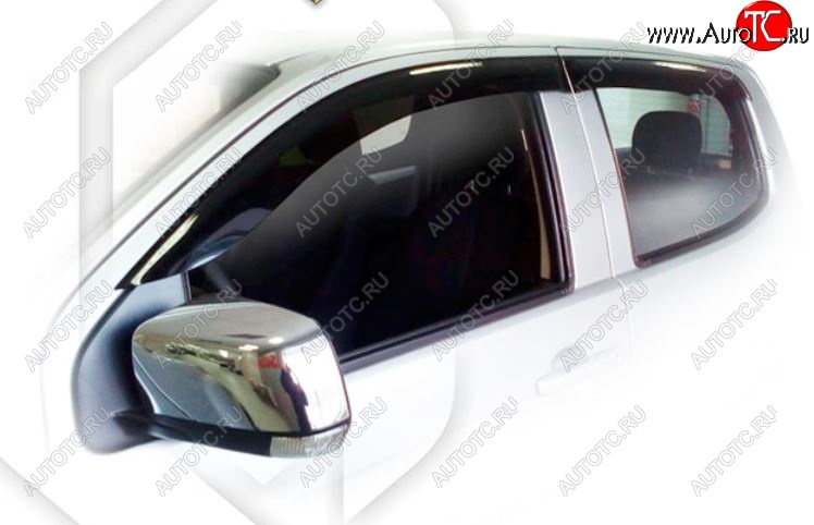 2 159 р. Дефлектора окон CA-Plastiс Isuzu D-Max RT85 DoubleCab дорестайлинг (2011-2017) (Classic полупрозрачный, Без хром.молдинга)  с доставкой в г. Чебоксары