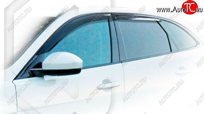 1 999 р. Дефлектора окон CA-Plastiс Jaguar F-Pace X761 рестайлинг (2020-2022) (Classic полупрозрачный, Без хром.молдинга)  с доставкой в г. Чебоксары