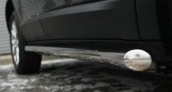 9 999 р. Защита порогов из круглой трубы диаметром 63 мм SLITKOFF  Jeep Cherokee  KL (2014-2017) дорестайлинг  с доставкой в г. Чебоксары. Увеличить фотографию 3