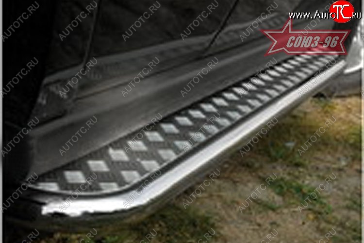 15 569 р. Защита порогов с листом Souz-96 (d42). Jeep Commander (2006-2010)  с доставкой в г. Чебоксары
