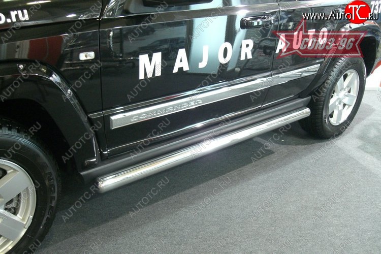 14 399 р. Защита порогов Souz-96 (d76) Jeep Commander (2006-2010)  с доставкой в г. Чебоксары