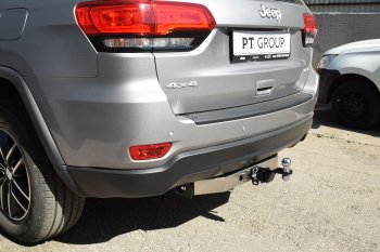 15 999 р. Фаркоп Petroil Tuning (съемный квадрат, с нержавеющей пластиной) Jeep Grand Cherokee WK2 2-ой рестайлинг (2017-2022)  с доставкой в г. Чебоксары. Увеличить фотографию 5