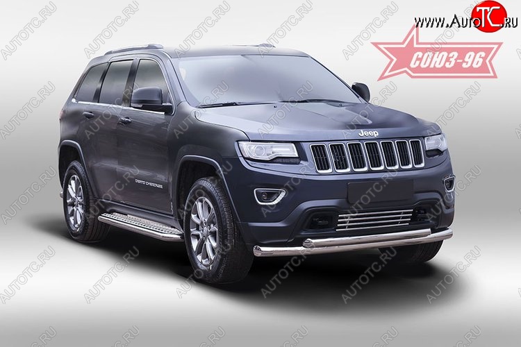 8 279 р. Декоративный элемент воздухозаборника Souz-96 (d16)  Jeep Grand Cherokee  WK2 (2010-2013) дорестайлинг  с доставкой в г. Чебоксары