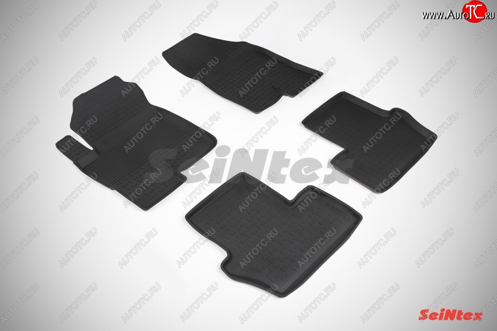3 199 р. Износостойкие коврики в салон с высоким бортом SeiNtex Premium 4 шт. (резина) Jeep Liberty KK (2007-2013)  с доставкой в г. Чебоксары