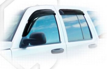 Дефлектора окон CA-Plastiс Jeep Liberty KJ рестайлинг (2004-2007) (Classic полупрозрачный)