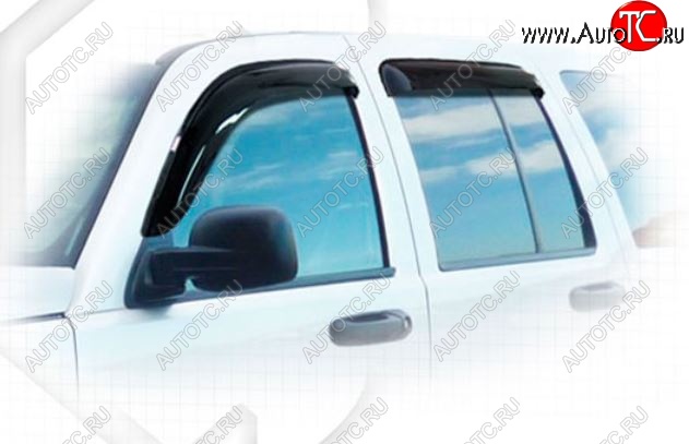 2 159 р. Дефлектора окон CA-Plastiс Jeep Liberty KJ рестайлинг (2004-2007) (Classic полупрозрачный)  с доставкой в г. Чебоксары