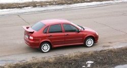 6 299 р. Задний бампер ATL Лада Калина 1118 седан (2004-2013) (Неокрашенный)  с доставкой в г. Чебоксары. Увеличить фотографию 2