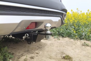 13 299 р. Фаркоп Petroil Tuning (съемный квадрат) KIA Seltos (2019-2025)  с доставкой в г. Чебоксары. Увеличить фотографию 2