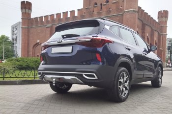 13 299 р. Фаркоп Petroil Tuning (съемный квадрат) KIA Seltos (2019-2025)  с доставкой в г. Чебоксары. Увеличить фотографию 5