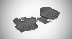 Износостойкие коврики в салон с рисунком Сетка SeiNtex Premium 2 шт. (резина) KIA Bongo 4 PU рестайлинг (2012-2025)