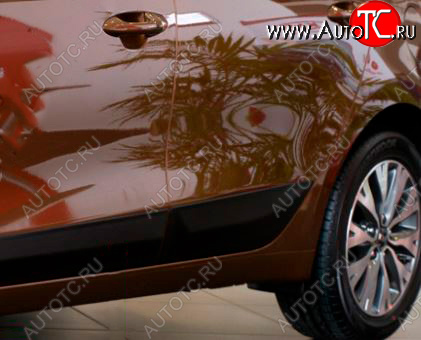 1 029 р. Молдинг двери RA (задний левый)  KIA Ceed  2 JD (2012-2018) дорестайлинг, хэтчбэк, рестайлинг, хэтчбэк (Поверхность шагрень)  с доставкой в г. Чебоксары
