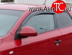 999 р. Комплект дефлекторов окон (ветровиков) 4 шт. (хетчбек, 3 дв.) Russtal KIA Ceed 1 ED рестайлинг, хэтчбэк 5 дв. (2010-2012)  с доставкой в г. Чебоксары