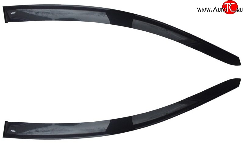 999 р. Комплект дефлекторов окон (ветровиков) 4 шт. (хетчбек, 3 дв.) Russtal KIA Ceed 1 ED рестайлинг, хэтчбэк 5 дв. (2010-2012)  с доставкой в г. Чебоксары