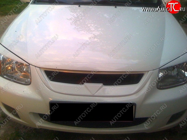 1 149 р. Реснички на фары CT KIA Cerato 1 LD хэтчбэк (2004-2007) (Неокрашенные)  с доставкой в г. Чебоксары