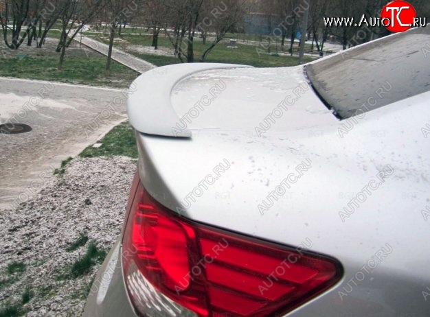 4 949 р. Лип спойлер Lip KIA Cerato 1 LD хэтчбэк (2004-2007) (Неокрашенный)  с доставкой в г. Чебоксары
