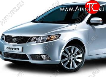 3 899 р. Левое крыло SAT (Тайвань) KIA Forte седан (2008-2013) (Неокрашенное)  с доставкой в г. Чебоксары