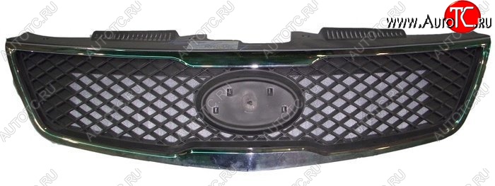 2 199 р. Решётка радиатора SAT (хром молдинг) KIA Forte седан (2008-2013) (Неокрашенная)  с доставкой в г. Чебоксары